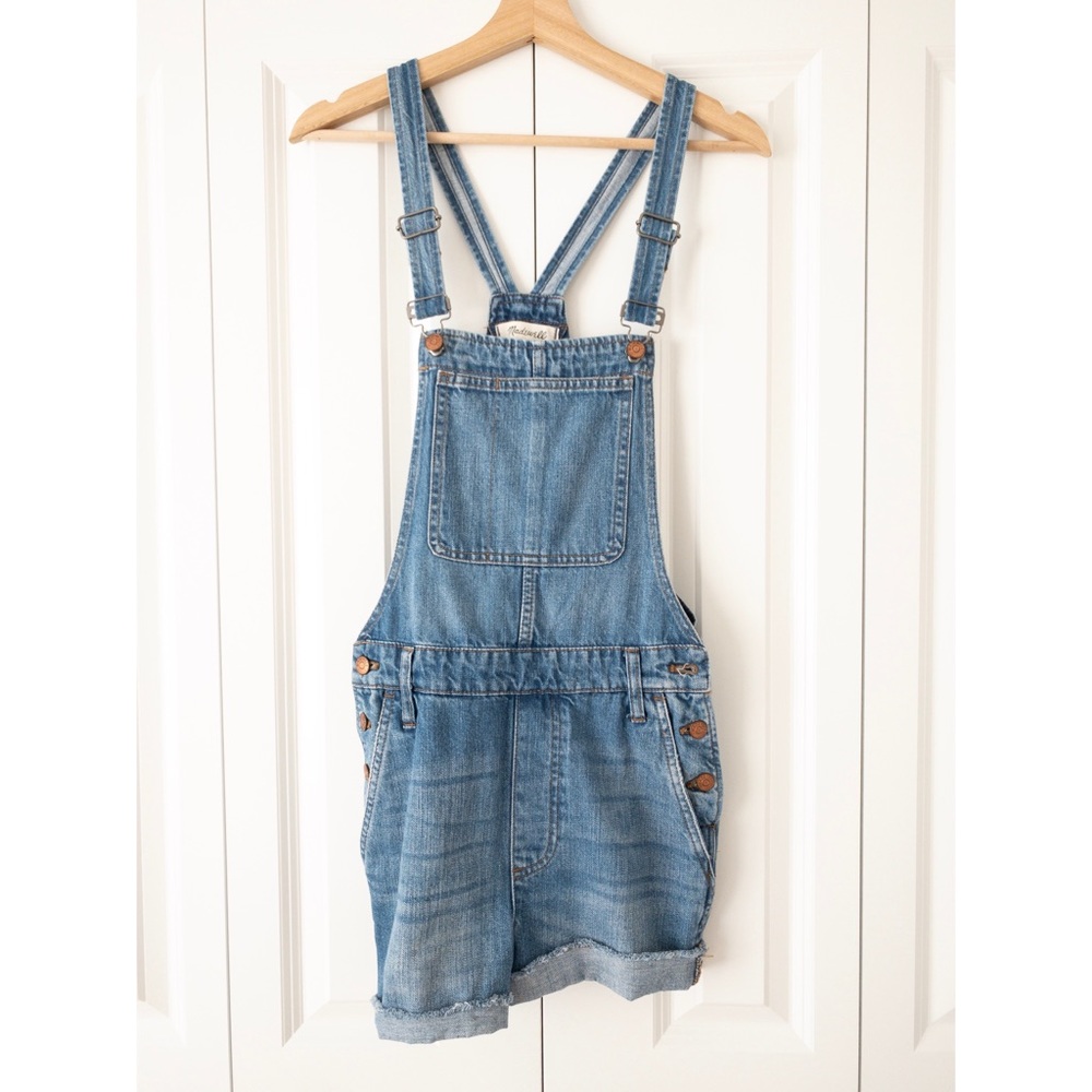 Madewell Adirondack short overalls in Delmar wash